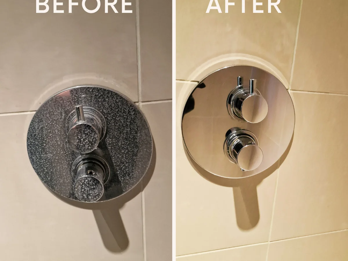 Limescale removal before and after in Dublin